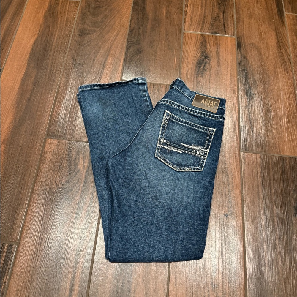 Ariat Mens M4 Boot Cut Blue Jeans